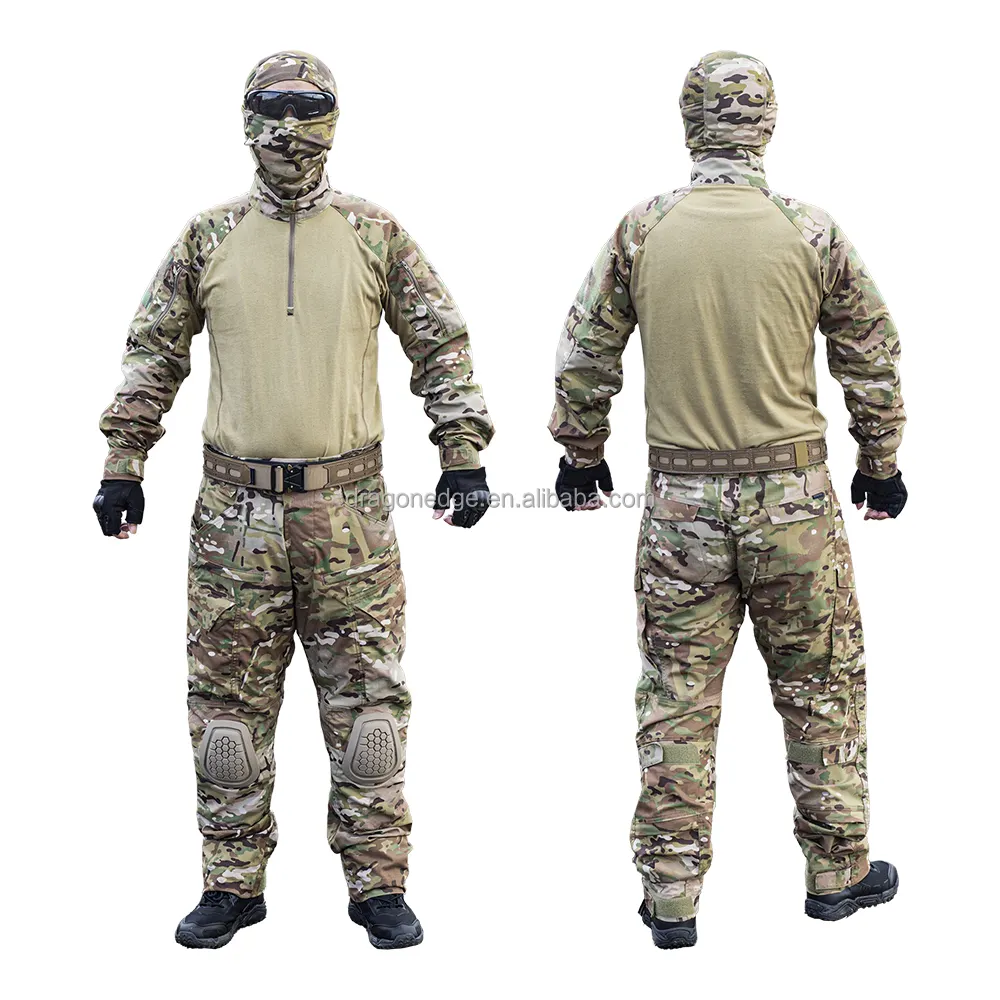 SPARK TAC G4 ชุดพรางการต่อสู้กันน้ํา rip-หยุดผ้ายืดต่อสู้ชุดยุทธวิธี,Multicam