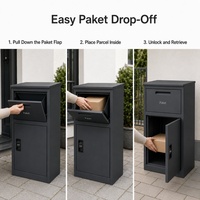 Boîte à colis extérieure autonome allemande Paketbox, armoire de livraison sécurisée pour colis