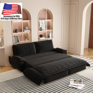 <span class=keywords><strong>Canapé</strong></span>-<span class=keywords><strong>lit</strong></span> convertible multifonctionnel 3-en-1 en velours, taille Queen, 73,2 pouces, vente en gros - Product Image 1