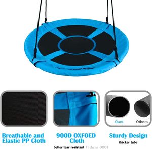 フォーチュンランド チャイルドネストスイング ブルー ステンレス製 挟み込み防止設計 カスタムロゴ入り スポーツ＆エンターテイメント向け - Product Image 6