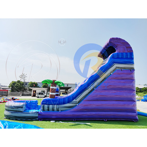 Tobogán de Agua de PVC Comercial Personalizable con Soplador para Uso en Interiores/Exteriores en Residencias, Escuelas y Centros Comerciales - Product Image 2