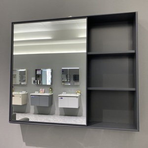 WJL وحدة حمام عصرية متكاملة مع حوض سيراميك ومرآة - Product Image 4