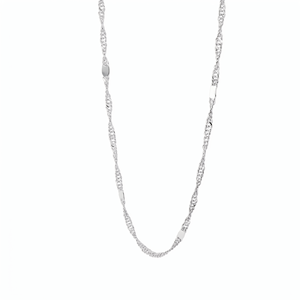 Classic Smooth Braided White Pt950 Fine Rope <b>Chain</b> Necklace For Women Daily Wear Luxury Platinum Jewelry - Product Image 4