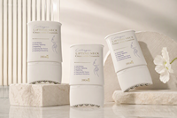 Tube souple PE vide personnalisé avec bouchon de massage à 5 billes métalliques pour crème liftante du cou, emballage cosmétique pour soins du cou