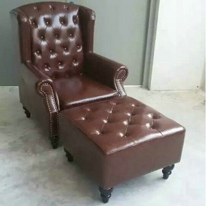 Couleur marron cigar <span class=keywords><strong>club</strong></span> bar hôtel café salon chaise en <span class=keywords><strong>cuir</strong></span> - Product Image 5