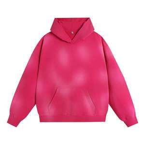 Sweat-shirt à capuche pour homme personnalisé, poids lourd 400 g/m², lavé, automne-hiver, en coton pur bouclé - Product Image 5