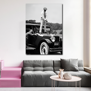 Vente en gros <span class=keywords><strong>de</strong></span> photos <span class=keywords><strong>de</strong></span> voitures vintage GOLF ANTIQUE, décoration murale imprimée <span class=keywords><strong>de</strong></span> photographies anciennes - Product Image 5