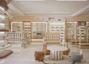 Modern Baby Store Interior Design & Kids Retail Fit-Out | <b>Nursery</b> Shop Turnkey Solution, Wabi-Sabi IP Family Retail Space Design - Product Image 4