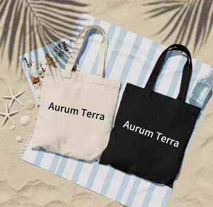Sac fourre-tout en toile réutilisable avec logo personnalisé, design simple, sac à bandoulière en coton pour femmes, poignée en tissu, sac en toile - Product Image 1