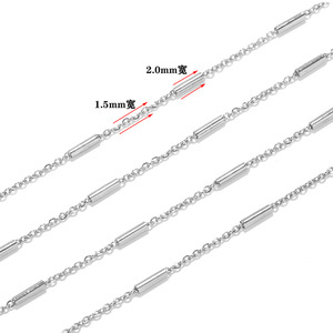 Cadena de Acero Inoxidable Dorada H1185 con Patrón Ovalado en Espiral, Componentes para Joyería DIY - Product Image 3