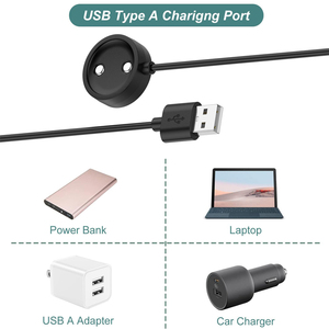 3.3FT 1M สีดำสายชาร์จ USB สำหรับนาฬิกาอัจฉริยะแบบแม่เหล็กสำหรับซูนโต <span class=keywords><strong>9</strong></span> พีค โปร เรซ เอสแนวตั้งสายชาร์จสมาร์ทวอทช์ - Product Image 3