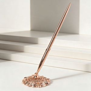 Luxury Metal Desk <b>Pen</b> Promotional Ballpen Wholesale Ballpoint <b>Pen</b> Slim Signature <b>Pens</b> with Custom logo Suitable for Bank Counter - Product Image 1