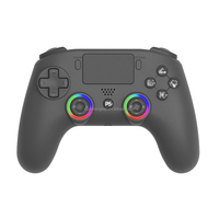 Manette de jeu sans fil HS-PS5210 1000 mAh BT à double vibration avec effet lumineux RVB pour console de jeu PS5 Slim Pro / PC