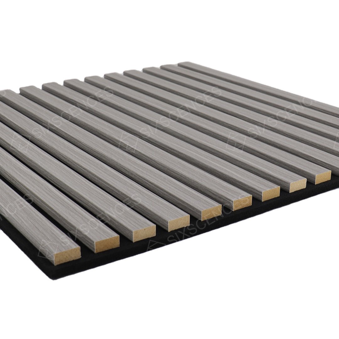 Acoustic Wall Sound Insulation panel modern Interior design wood veneer board Custom Decorative