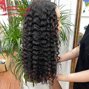 Best Selling Curly Human Raw Vietnamese Hair Lace Closure Front <b>Wig</b> Wholesale Glueless Full HD Lace <b>Wigs</b> <b>for</b> <b>Black</b> <b>Woman</b> - Product Image 5
