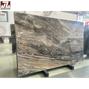 Venta al por mayor de diseño moderno para villas y hoteles, losa de mármol natural gris pulido, piedra, encimeras de cocina, <span class=keywords><strong>TV</strong></span>, pared y suelo - Product Image 4