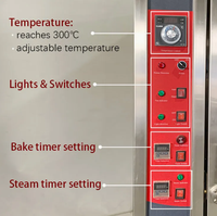 Four électrique commercial multifonctionnel de grande capacité en acier inoxydable à circulation d'air chaud