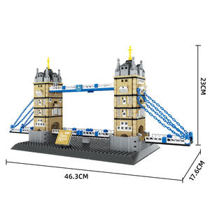 ตัวต่อ 969 ชิ้น สถานที่ท่องเที่ยวชื่อดัง สะพานคู่ในลอนดอน สหราชอาณาจักร ตัวต่อประกอบเป็นของเล่นสำหรับเด็ก รุ่น 4219 - Product Image 4