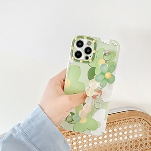 <span class=keywords><strong>Custodia</strong></span> per cellulare <span class=keywords><strong>verde</strong></span> catena perline all'ingrosso per <span class=keywords><strong>iPhone</strong></span> 13 12 Pro <span class=keywords><strong>11</strong></span> Pro Max IMD <span class=keywords><strong>custodia</strong></span> protettiva per braccialetto fiore - Product Image 5