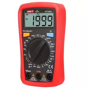 Multimètre numérique UNI-T UT33D+ Voltmètre Ohmmètre Testeur à sélection automatique de plage Multimètre numérique - Product Image 5