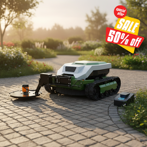 free shipping CE EPA 900mm industrial <b>remote</b> crawler mower 452cc engine grass cutter slope garden machine - Product Image 2