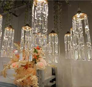 Lustre de barre de glace en cristal 10 de mariage lampe en cristal de plafond décoration de lumière acrylique décoration de pendentif de <span class=keywords><strong>salle</strong></span> de mariage - Product Image 6