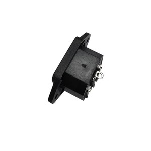 IEC60320 C14 connecteur industriel à Angle <span class=keywords><strong>droit</strong></span> 3 broches cuivre PCB Terminal monté sur vis 15A 250V prise d'entrée d'alimentation facile à installer - Product Image 3