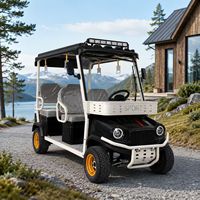 Voiturette de golf électrique SumEV haute performance 60V à batterie au plomb, 4 places, autonomie 30-50km pour terrains de golf de plage