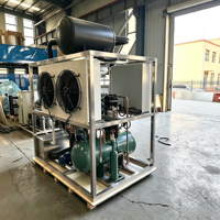 Machine à glace industrielle à tubes, prix direct usine, capacité de 1 à 10 tonnes, avec compresseur de haute qualité, usine de fabrication de glace sur mesure
