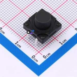 SMG-12-H085A1 Tactile Switch Through hole Component (THT)-4P,12x12mm Switch Single Pole Single Throw Round Button 2.5N 12mm - Product Image 1