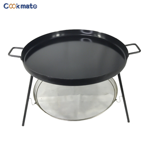 Padella Grande Tipo Wok con 3 Gambe Staccabili, Ideale per Barbecue all'Aperto, Preparazione di Pancake Grandi, Arrostimento di Bistecche. - Product Image 6