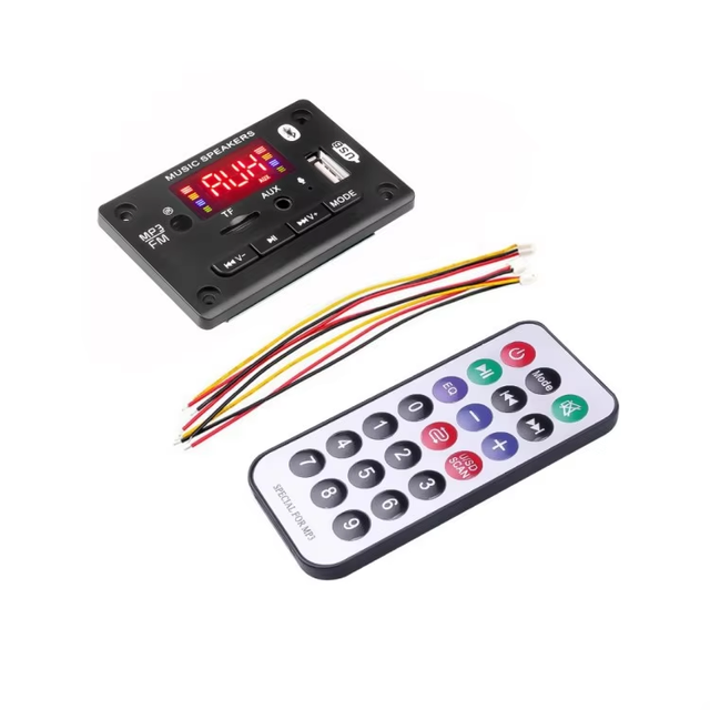 2*25W BT-Compatible Digital Audio Decoder Board FM MP3 Player Class D Stereo DIY USB AUX Recording Power Amplifier