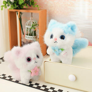 Llavero de Peluche de Gato Pequeño con Corbata de Moño, Animal de Peluche, Colgante para Bolsa, Decoración del Hogar, Juguete de Gato Pequeño y Suave - Product Image 6