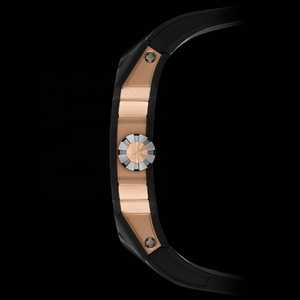 Nouvelle montre mécanique de sport pour homme, boîtier en fibre de carbone premium, mouvement squelette, aiguilles lumineuses, bracelet en caoutchouc, étanche - Product Image 6