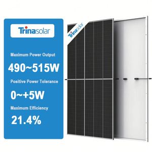 Trina de alta fiabilidad, módulo fotovoltaico monocristalino de lámina trasera PERC tipo P, 495, 500, 505, 510, 515, Panel solar de vatios - Product Image 1