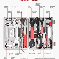 Kit complet d'outils de réparation métalliques manuels pour VTT avec clés, douilles et mallette rigide (32x26x7 cm) – Personnalisation ODM
