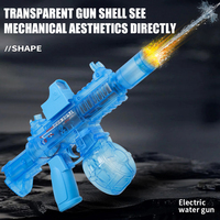 Vente en gros M416 petit pistolet à eau électrique avec jouets lumineux interactifs pistolets à eau à grande vitesse jouets d'extérieur d'été