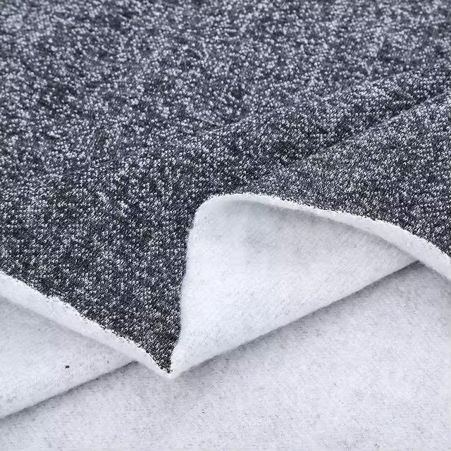 Elastic Design Comfortable Cotton Lace Fabric French Terry for Cloth