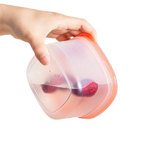 ANJUKE 4 pezzi 300ml 500ml ermetico in plastica impilabile Organizer da cucina contenitori a prova di perdite contenitore contenitore contenitore cibo secco cereali - Product Image 3