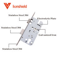 Accessoires de serrure de porte de sécurité LIONSHIELD 5572, corps de serrure anti-panique durable, clé 24*235mm, finition SSS, acier inoxydable, serrure de porte en bois