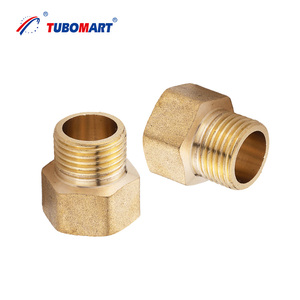 Raccords en laiton OEM à vis BSP 1/2'' femelle et 3/4'' mâle, union droite pour <span class=keywords><strong>tuyau</strong></span> en <span class=keywords><strong>cuivre</strong></span>, <span class=keywords><strong>tuyau</strong></span> <span class=keywords><strong>multicouche</strong></span> PAP et <span class=keywords><strong>tuyau</strong></span> PEX - Product Image 2