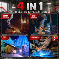 Soldadora Inversora LEVIN 4 en 1, Nueva Llegada, MIG/TIG/Arco, 160A 230V, para Soldadura de Acero Inoxidable, Aluminio y Acero al Carbono