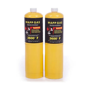 Shingchem Mapp แก๊ส400กรัมขวดทรงกระบอกสีเหลืองโรงงานผลิต mapp Pro ความบริสุทธิ์99.99% - Product Image 1