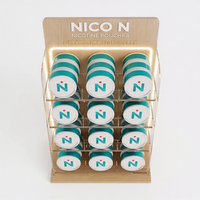 Présentoir de comptoir personnalisé à 4 niveaux pour sachets de nicotine, idéal pour la vente de Snus et les boutiques de tabac