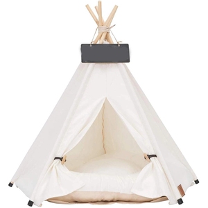 Tente <span class=keywords><strong>tipi</strong></span> pliable pour animaux <span class=keywords><strong>de</strong></span> compagnie, lavable, confortable et respirante, pour chiens et chats - Product Image 1