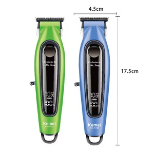Kemei Km-1739 Tagliacapelli Economico per Uomo, Lama in Acciaio Inox, Colori Blu e Verde a Scelta, Batteria 1200mAh - Product Image 2
