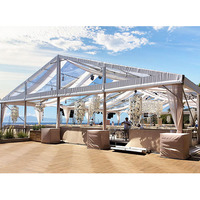 Tente d'événement extérieur blanc clair de haute qualité 20x20 20x40 tente à cadre en aluminium PVC commerciale robuste pour les grandes fêtes de mariage