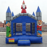 Château gonflable commercial en PVC pour enfants, design portable, capacité 6 personnes, charge maximale 200 kg, vente en gros à prix réduit