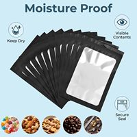 Sachets de conservation alimentaire refermables anti-odeur, sacs en aluminium thermoscellables à fermeture éclair pour échantillons, thé, bonbons et emballages pour petites entreprises