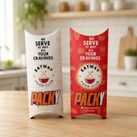 Boîte en papier kraft biodégradable avec logo personnalisé, finition brillante, pour la restauration rapide, les frites, les hamburgers, les déjeuners à emporter